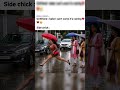 Girlfriend vs Side Chick in the Rain 🤣 l #funny #beauty #comedy