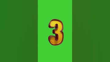 Ten to Zero 3D Countdown Numbers with Voice Over