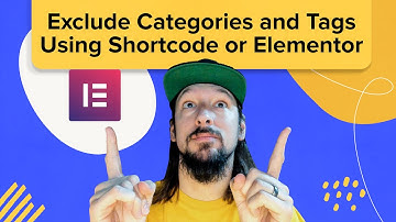 Exclude Categories Using Shortcode. Filter Events Using Elementor.