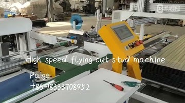 High speed 100m/min stud and track furring channel roll forming machine, auto stacker & pack