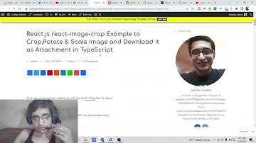 React.js react-image-crop Example to Crop,Rotate & Scale Image and Download it in TypeScript