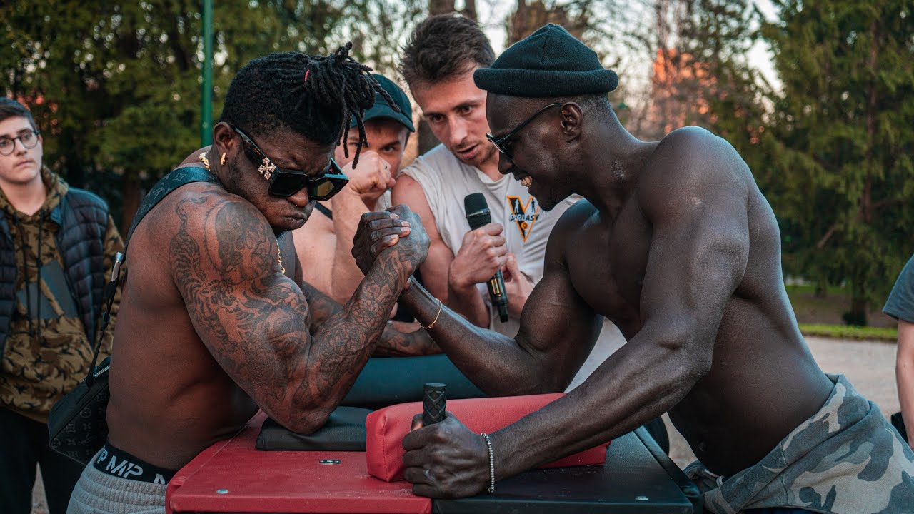 VINCI 50€ se mi batti a BRACCIO DI FERRO! Sfido TUTTI anche il Campione dei Pirlasv Francio50