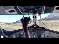 Winair cockpit view takeoff at saba sabtncs