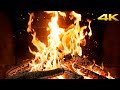 The Most Realistic Fireplace With Warm Hearth Sounds And Evening Silence For Insomnia Relief 