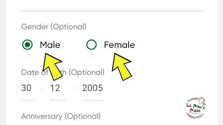 how to set profile gender La pino'z Pizza app | gender kaise badle La Pino’z pizza app me screenshot 4