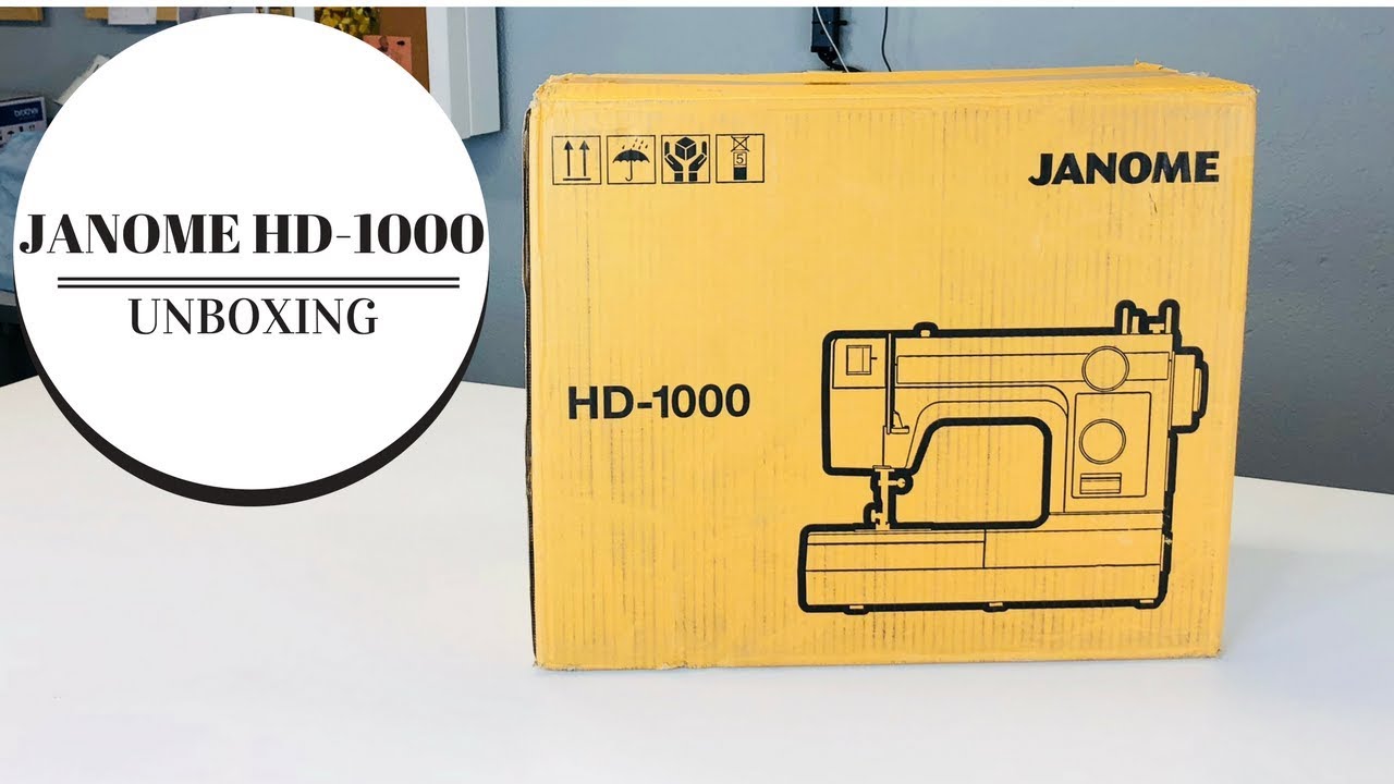 Unboxing the JANOME HD 1000 - My First Janome - YouTube