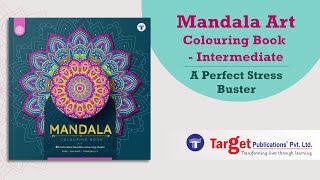 MANDALA COLOURING BOOK - INTERMEDIATE LEVEL MANDALA ART COLOURING BOOK FOR ADULTS