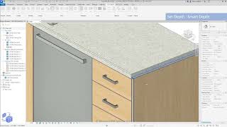 123 CABINETRY - SMART DEPTH - Revit Cabinet