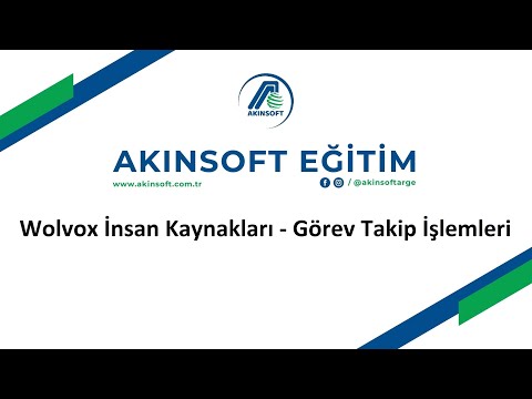 Wolvox İnsan Kaynakları - Görev Takip İşlemleri