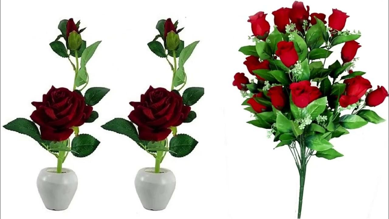 Top 10 Artificial Red Rose Flowers Bonsai Wisteria Wax Flower