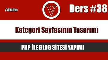 php ile blog admin kategori sayfasının tasarımı