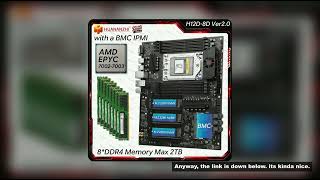H12D-8D Motherboard Set with BMC IPMI AMD EPYC 7002 7003 Series CPU Kit 8 Channel Memory Max 2T 4*PC