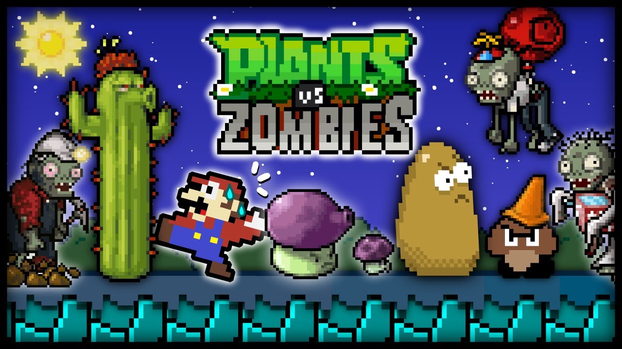 🍄SUPER MARIO But it's Plants Vs. Zombies 2!! 🌱