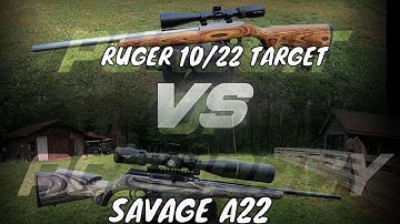 Cover Image for Ruger 10/22 Target Vs. Savage A22: 50 yard accuracy test