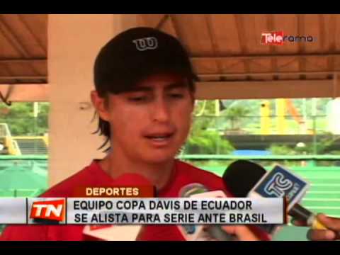 Equipo Copa Davis de Ecuador se alista para serie ante Brasil