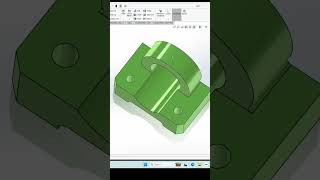 3D Mounting Bracket Design in SOLIDWORKS | Mechanical CAD #Shorts
