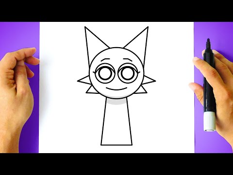 Como DESENHAR INCREDIBOX SPRUNKI - Cómo DIBUJAR a INCREDIBOX SPRUNKI - WENDA - Drawing Tutorial