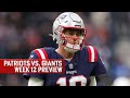 Patriots-Giants Week 12 Pregame Preview From MetLife Stadium