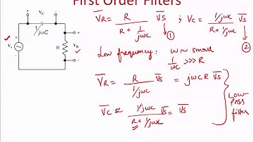 Lecture 23a: Electric Circuits: Low and high pass filters