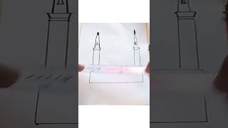 “Beautiful Mosque Drawing Easy 🕌”