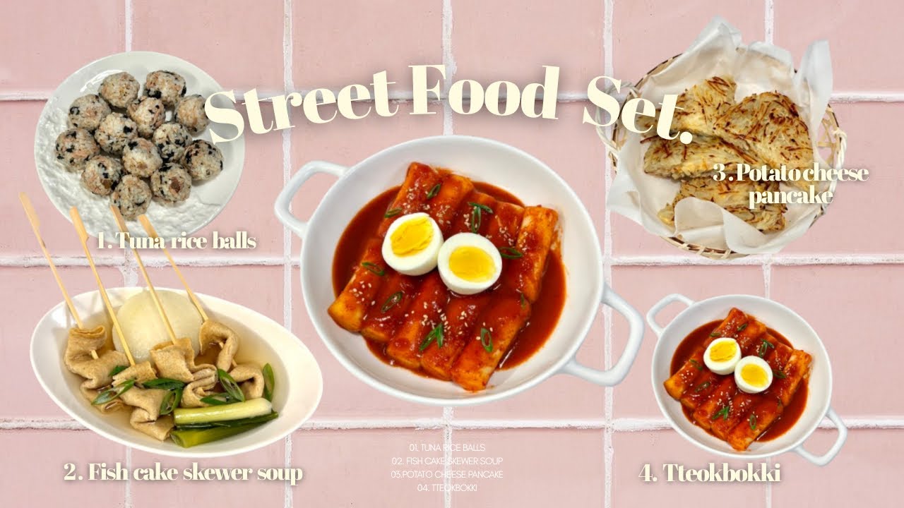 분식 파티 초대합니다💌 | 요리 초보도 쉽게 따라할 수 있는 분식 4가지♥️ + 플레이팅 방법🎀