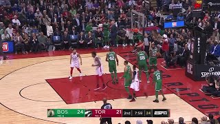 2nd quarter, one box video: toronto raptors vs. boston celtics