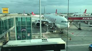 Istanbul Ataturk Airport Time - Lapse From International Terminal
