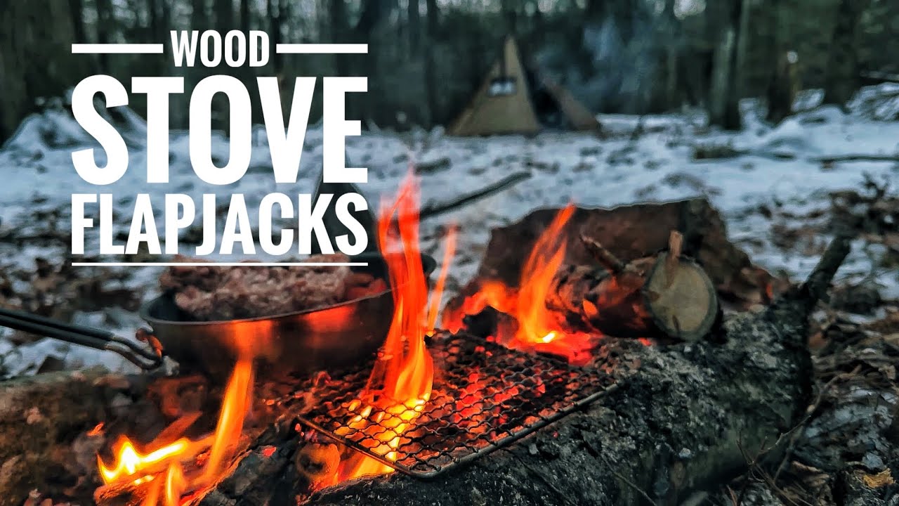 Winter Hot Tent Camping ASMR