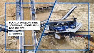 Video still for MOBISCREEN MSC 702i EVO Screening Plant with Dual Power Screening Quartz Sand