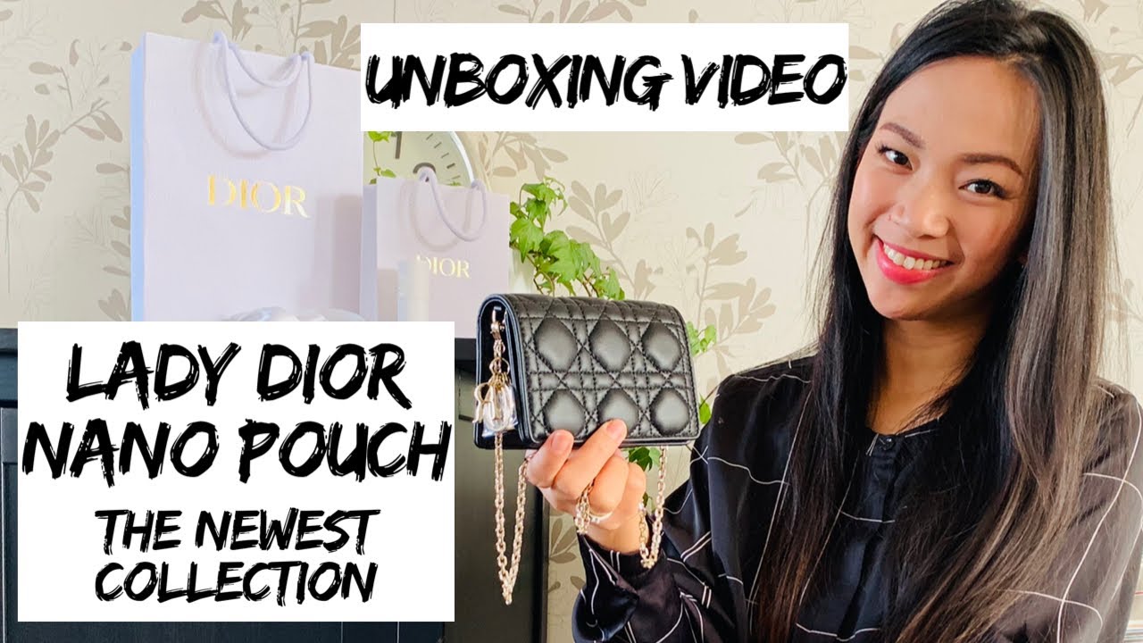 LADY DIOR NANO POUCH UNBOXING PLUS REVIEW 