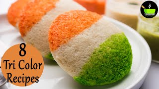 8 Easy Tricolour Recipes | Independence Day 2022 | Tricolour Food Ideas |  Tiranga Food Recipes