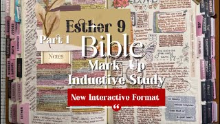 Esther 9 Bible Study Part 1 | NEW Interactive Bible Markup Inductive Study ✨