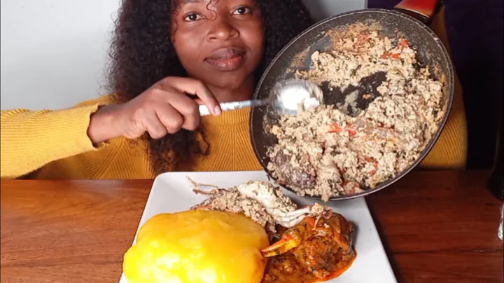 ASMR Mixing Egusisoup With Banga Soup + Starch Eating Show