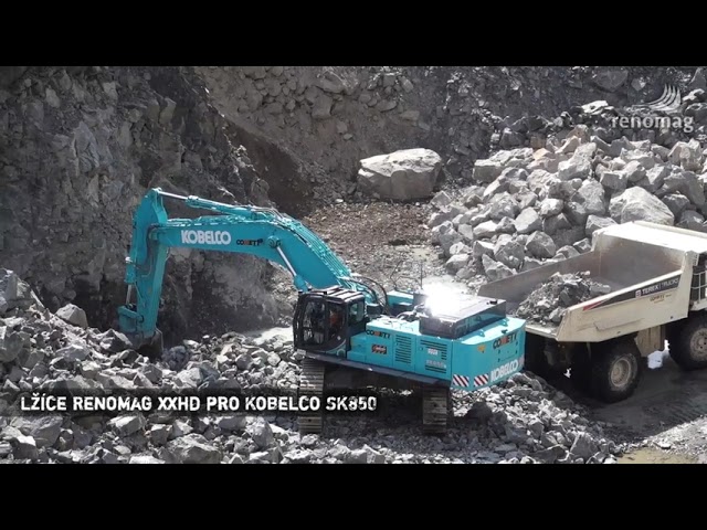 Lžíce XXHD Renomag pro Kobelco SK850 - YouTube