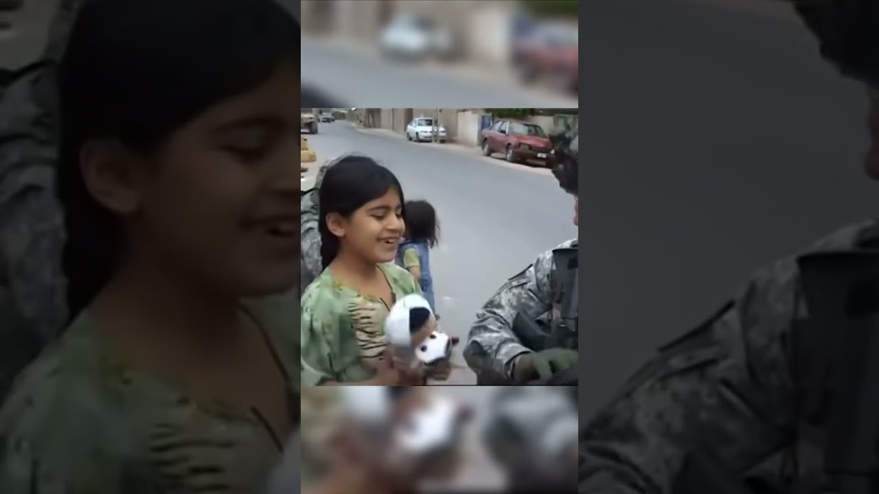 Soldiers showing love to Afghan kids ❤️