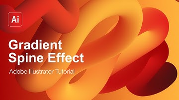 Gradient Spine Effect - Adobe Illustrator Tutorial - Blend Tool for Beginners