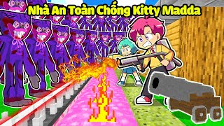 HIHA THỬ THÁCH 24H XÂY NHÀ AN TOÀN CHỐNG LẠI KITTY TRONG MINECRAFT*NHÀ AN TOÀN HUGGY 👹😱💥