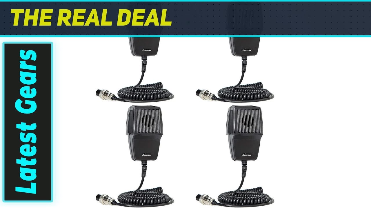 LUITON CB Microphone: The Best 4 Pin Noise Canceling CB Radio Mic Pack!