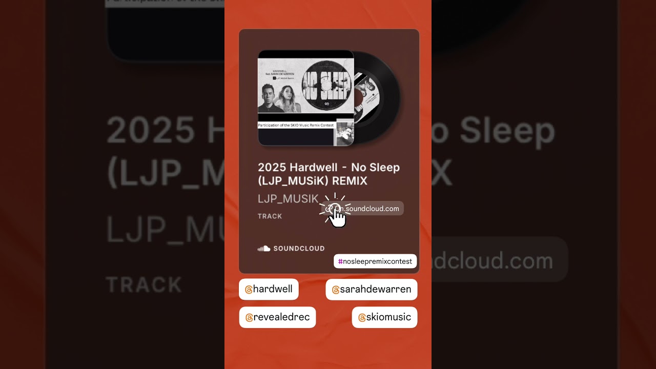 Hardwell feat. Sarah de Warren - No Sleep (LJP_MUSiK Remix) Skio Music Remix Contest