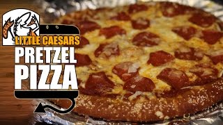 Little Caesar's Soft Pretzel Crust Pizza Recipe Remake with Pizza Sauce - HellthyJunkFood