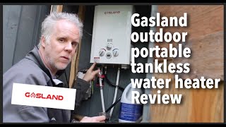 Gasland BE158 Propane Water heater review #gasland #vanlife #offgrid