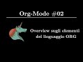 Gli elementi del linguaggio org