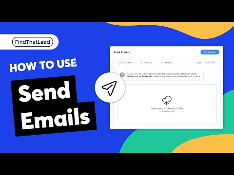 How to use the Send Emails tools | FindThatLead tutorials