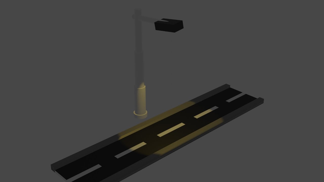 Blender Tutorial Making ROAD and LAMP II Part 1