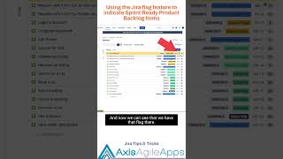 Using the Jira "Flag" feature to indicate "Sprint Ready" Product Backlog Items #shorts screenshot 5