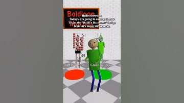 How to get the "Baldi