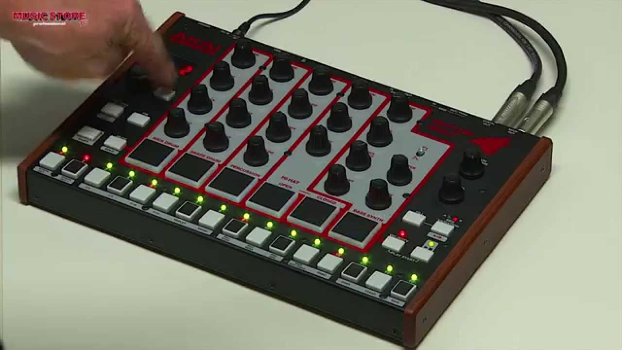 Akai Rhythm Wolf analoger Drumcomputer und Bass Synthesizer - YouTube