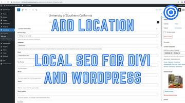 Add Location For Local SEO With Divi & WordPress