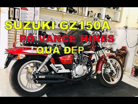 Video Suzuki GZ150 độ pô 2 nòng Vance Hines | Phượt Safety... - youtube