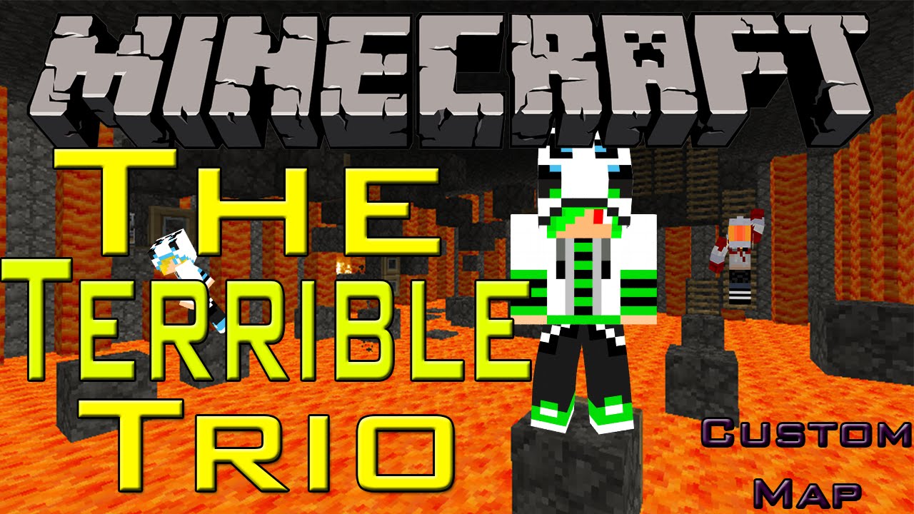 THE TERRIBLE TRIO! - Minecraft Custom Puzzle Map with Connor And Brock ...